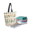 thumbnail image 2 of FORMRS Womens Canvas Tote Bag with Zipper Inner Pocket Shoulder Handbag, Red Floral, 2 of 7