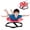 Red, variant on Kids Sensory Swivel Chair,Sensory Swivel Chair with Music,220LBS Sit and Spin Sensory Chair for 3+ ADHD Autism Kids（Battery Not Included）