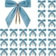 thumbnail image 1 of Adornos navideños, pequeños lazos navideños de terciopelo burdeos para coronas de árbol de Navidad, envoltorios de regalos, manualidades, lazos para fiestas de bodas, bolsas de aperitivos, bolsas de d, 1 of 1