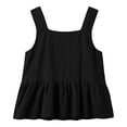 thumbnail image 5 of Womens Tank Tops Cotton Linen Blouse Vacation Cute Sleeveless Shirts V Neck Vest Black Tank Tops for Women, 5 of 9