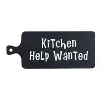 DecMode 1"W, 10"H Wood Modern Farmhouse Wall Decor, Black, 1-Piece