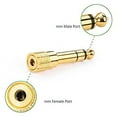 thumbnail image 3 of 1pc Audio 6.5 to 3.5 adapter Microphone headset 3.5mm Female to 6.35 male plug, 3 of 7