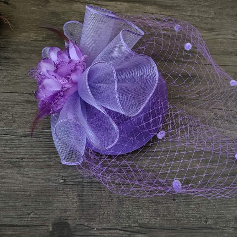 MEICHEN Fascinators Hats for Women Elegant Flower Mesh  display picture 3