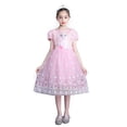 thumbnail image 1 of HAWEE Grisl Elsa Princess Dress Queen Costume Cosplay Dress Up with Accessories(Not Include Cape), 1 of 7
