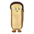 thumbnail image 1 of Lindo y original, con cara divertida, tema de comida real: perrito caliente, pan, personaje, peluche suave con cremallera, estuche para lápices, 1 of 4