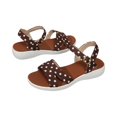 thumbnail image 6 of Willtoo Women'S Polka Dot Sandals, Low Heel Open Toe Breathable, Summer Casual Beach Shoes, 6 of 6