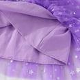 thumbnail image 4 of Likimi Toddler Girls Hallowmas Dress With Lace Flutter Sleeve Square Neck Halloween Ghost For Party Comfortable Dresses Size 3-4 Years, 4 of 9