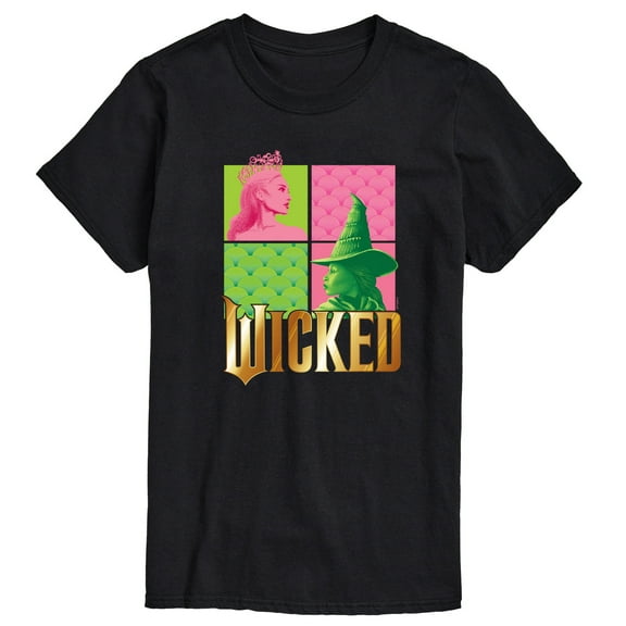 Wicked - Glinda and Elphaba Logo - Men's Short Sleeve Graphic T-Shirt