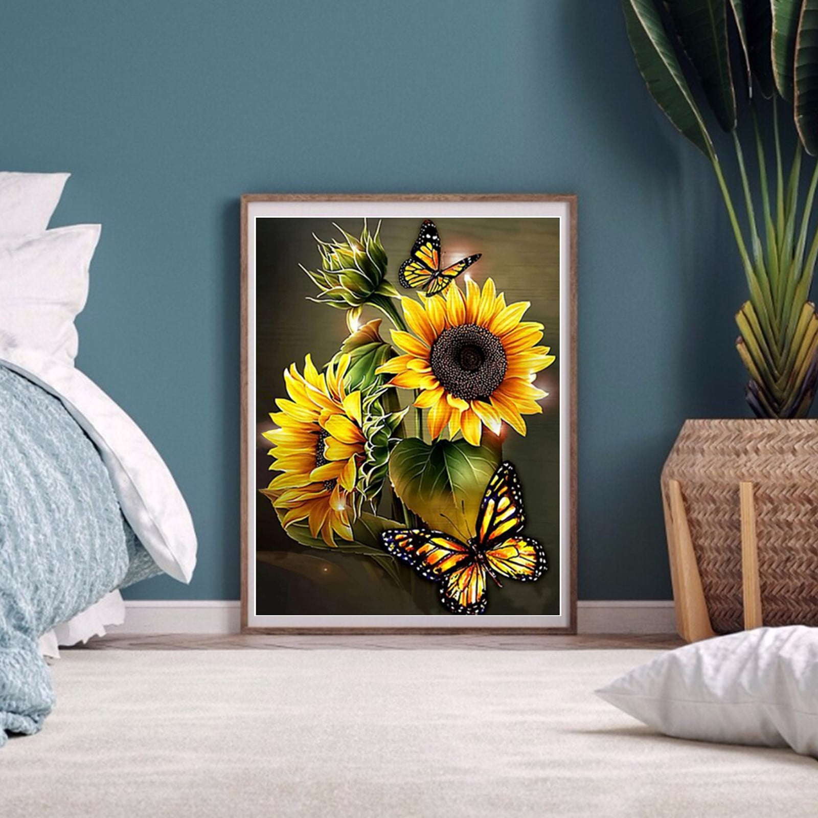 Sunflower Flower Sea and Butterfly 5D Diamond Painting -   – Five Diamond Painting