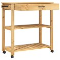thumbnail image 2 of vidaXL Kitchen Trolley MONZA 84x40x90 cm Solid Wood Pine, 2 of 5