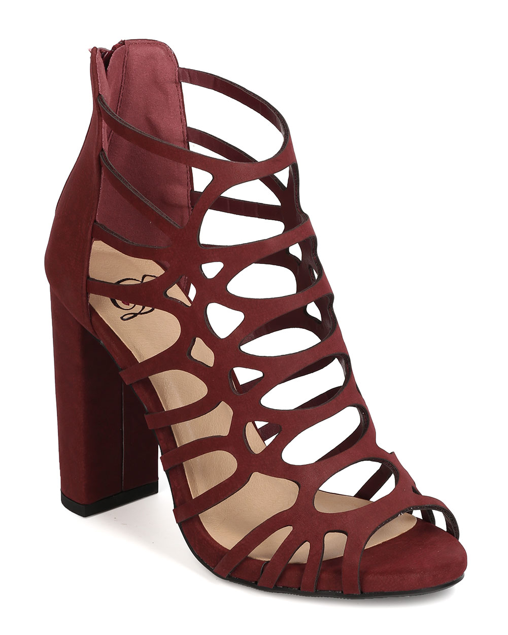 Caged block heels online