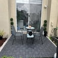 thumbnail image 5 of 58 Pack Plastic Interlocking Deck Tiles, 12"x12" Snap Together Outdoor Patio Flooring, Waterproof All-Weather Deck Floor Tiles for Balcony, Backyard, Garden, Poolside, Porch, Lawn & Indoor Spaces, 5 of 10