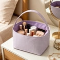thumbnail image 5 of Deeceymbur Striped Polypropylene Fabric Storage Tote Basket with Handles Beach Home Grocery Organizer, 5 of 5