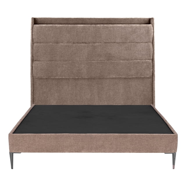 Base Cama Slim Queen Size + Cabecera Trinity Wing Mocca