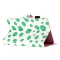 thumbnail image 2 of Case for 7 Inch Android Tablet/Galaxy Tab A 7-Inch SM-T280 /Galaxy Tab 4 7" T230 /Onn 7 Inch, PU Leather Folio Kickstand Cover, Wave Point Pattern with Pen Slot & Card Slots, White + Green, 2 of 9