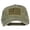 Olive, variant on Subdued American Flag Embroidered Washed Buckle Cap - Khaki OSFM
