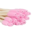 thumbnail image 3 of YAHHU 100PCS Disposable Bamboo Handle Eyelash Brush Eco Friendly Makeup Wand Spoolies Roseate Pink 4.33 inches / 11 cm[cite: 1, 2], 3 of 9