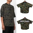 thumbnail image 2 of Palm 23S Camo Back Letra Grande Logo Impreso Ángeles Pareja Casual Manga Corta Hip Hop Camiseta, 2 of 4