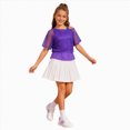 thumbnail image 2 of WXFAZCVU Girls Fashion Tops Mesh Shirt with Tank Top Summer Clothes Kids Trendy Going Out Size 8-9 Years, 2 of 4