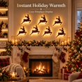 thumbnail image 5 of LED Reindeer Wall Decorations, 7pcs Lighted Holiday Wall Lights, Warm Festive Indoor Display for Living Room, Bedroom, Hallway, Entryway and Party Decor, Brown-A-5.9in, 5 of 8