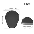 thumbnail image 2 of Uxcell Exercise Core Sliders, 230x180x7mm Dual Sided ABS EVA Foam Glider Discs, Black, 2 of 5