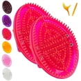 thumbnail image 1 of wonima11 2 Pack Meridians Brush Massage Body, Beauty Salon Professional Custom Meridian Brush, Whole Body Relaxation Massage Comb - 90°Bending Not Deform, Comfortable and Skin-Friendly (2Pack-Red), 1 of 1