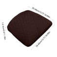 thumbnail image 3 of JHyouerji Dining Chair Seat Cover 19×14 Inch,Coffee Waterproof Slipcover with Fixed Straps,Washable Anti Stain Chair Cushion Protector for Home Restaurant Hotel, 3 of 7