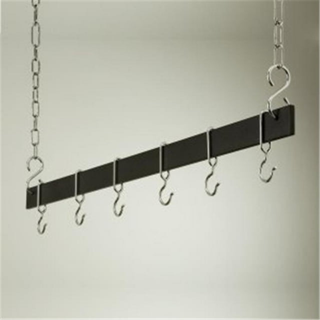 Rogar 1415 36 Inch Hanging Bar - Black and Chrome
