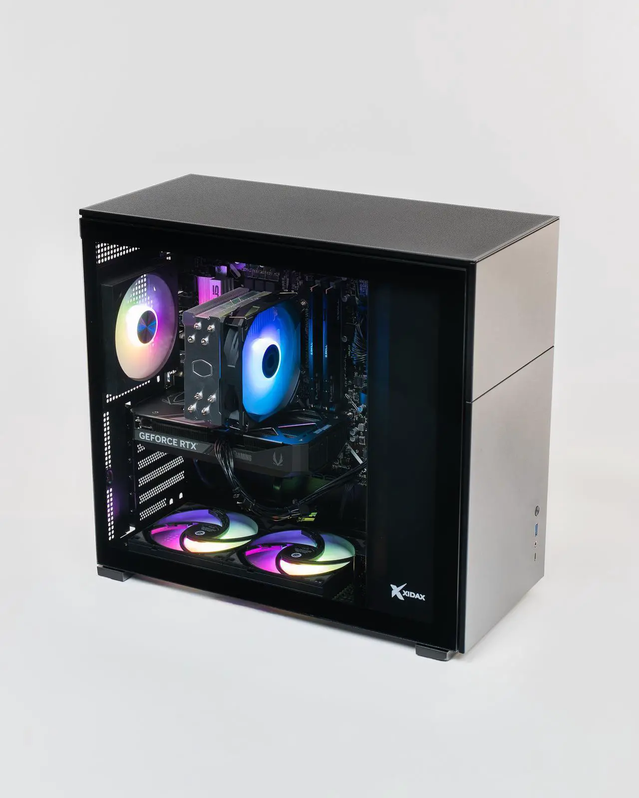 Xidax Gaming Desktop PC X-6 Series X-6 RTX 5060Ti 16GB + i7 14700F Xen Black Intel Core i7-14700F 32GB DDR5 2TB NVMe SSD GeForce RTX 5060 Ti Windows 11 Home