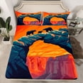 thumbnail image 2 of Feelyou Western Mountain Kid Twin Sheet Sets, Cartoon Animal Bedding, 3 Pieces, 2 of 7