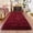 Burgundy-2' x 6' (Rectangular), variant on Burgundy Runner Rug For Hallway Bedroom Bedside Plush Rugs Non Slip Fluffy Shaggy Carpet Home Decor Dorm 2x6 Ft