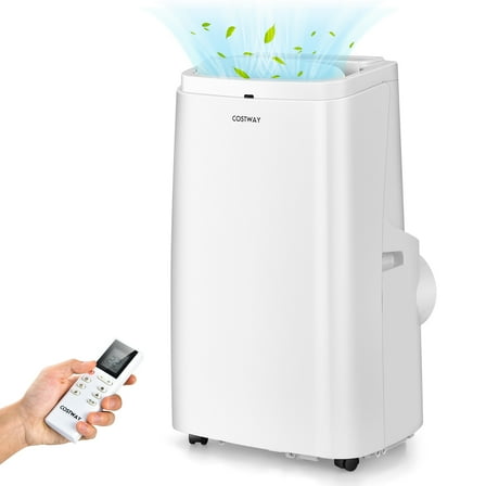 Costway 8150 BTU (12000BTU ASHRAE) Portable Air Conditioner 3-in-1 Air Cooler Fan Dehumidifier w/ Remote