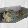 thumbnail image 6 of City Soft Flannel Fleece Throw Blanket, View of Rome from Castel Sant'Angelo Italy Historical Landmark Vatican, Cozy Plush for Indoor and Outdoor Use, 70" x 90", Pale Salmon Ivory Green, by Ambesonne, 6 of 6