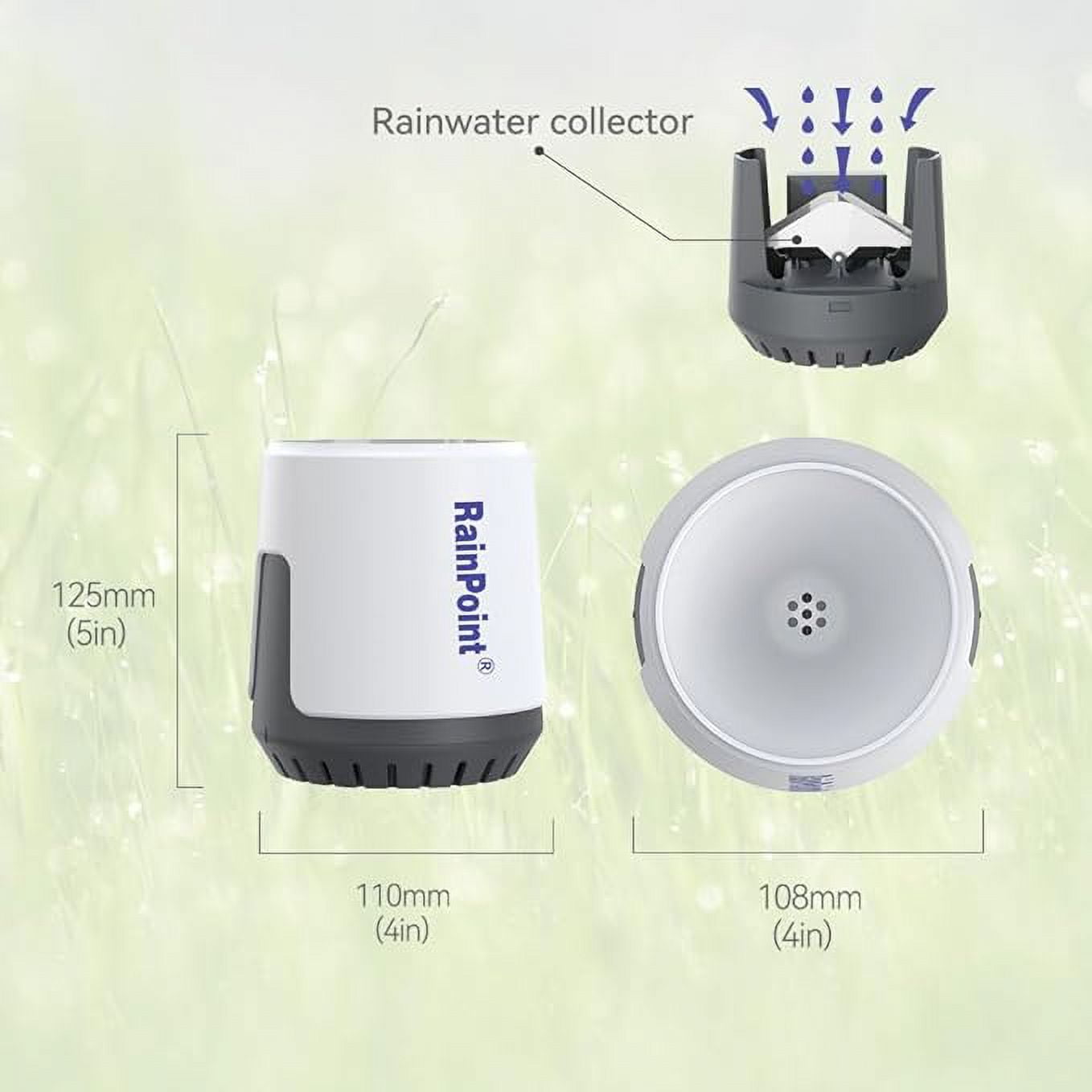BALDR Wireless Wi-Fi Rain Gauge with Rainfall, Accurate Rainfall Record (Sub-Device, Need to Pair with Hub)