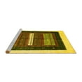 thumbnail image 2 of Ahgly Company Machine Washable Indoor Rectangle Abstract Yellow Contemporary Area Rugs, 6' x 9', 2 of 4
