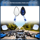 thumbnail image 3 of Espejo Laterales Retrovisor Universal Para Motocicleta 1 Par Araña Lab.G, Negro, 3 of 5
