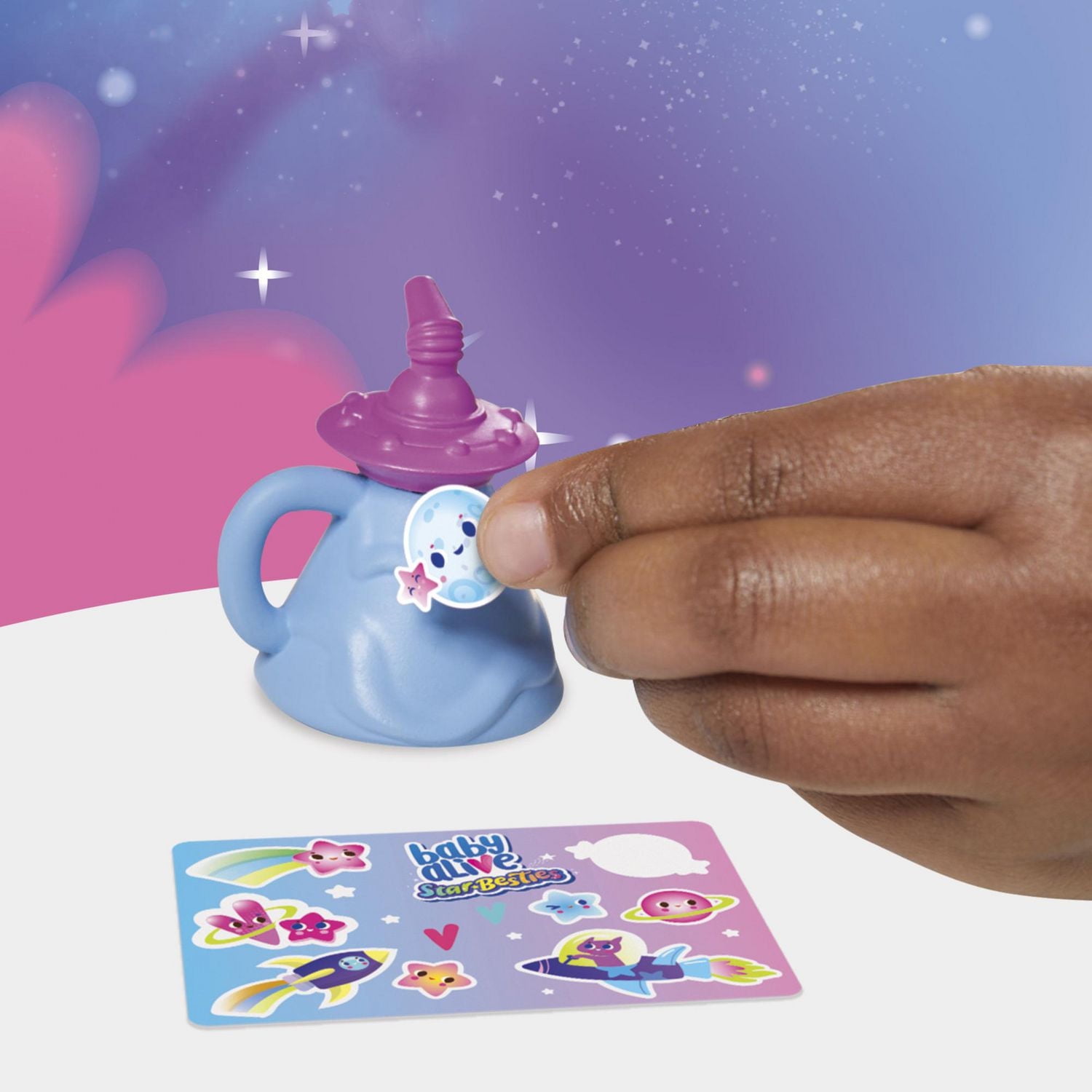 Baby Alive Star Besties Doll, Stellar Skylar, 8-inch Space-Themed Baby Alive Doll Toy with Accessories for Kids 3 and Up