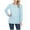 Blue, variant on Female Sweaters Womens Long Sleeve Ribbed Shirts Fitted Tops Thermal Crew Neck Soft Basic Layering Fall Sweater S