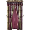 thumbnail image 2 of Chezmoi Collection Gitano 4-Piece Paisley Jacquard Patchwork Window Curtain Set, 2 of 3