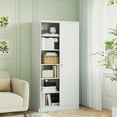 thumbnail image 6 of STANI Metal Storage Cabinet, 71” Tall Steel Cabinets with Locking Door and 5 Adjustable Shelves, Steel Classic Storage Cabinet for Home, School, Office, Garage, 6 of 9