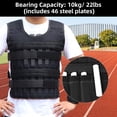 thumbnail image 2 of Graflsoa 10kg Adjustable Weighted Vest for Strength Training, Cardio, and Fitness - Steel Plate Included for Enhanced Workouts, 2 of 6