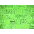 thumbnail image 1 of Ahgly Company Indoor Rectangle Patchwork Green Transitional Area Rugs, 2' x 4', 1 of 1