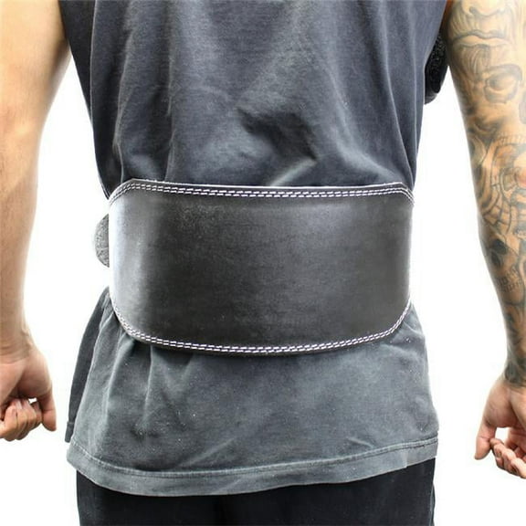 Shelter 249-L 6 in. Last Punch Fitness Split Leather Weight Lifting Belt Padded Black Good Quality all Sizes - Large