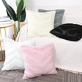 thumbnail image 7 of PiccoCasa Faux Fur Decorative Throw Pillow Covers Soft, White 20x20 Inch, 7 of 7