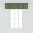 thumbnail image 2 of Ambesonne Vintage Palm Valance Pack of 2, Monochrome Leaves, 54"X12", Slate Brown Army Green, 2 of 4