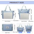 thumbnail image 3 of Bolsa de viaje DOJUNS de gran capacidad, impermeable y ligera, azul, 3 of 7