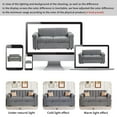 thumbnail image 6 of Oufan Soft Cushion Convertible Sofa Pull Bed for Two People to Sit On, 2-Seater Upholstery Couch for Living Room Apartment, Gray, 6 of 10