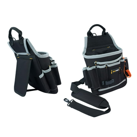 MELOTOUGH Pochette Professionnelle pour Outils Épaule avec Multiples Poches, Organisateur d'Outils pour Technicienne/entretien et Outils d'Électricien