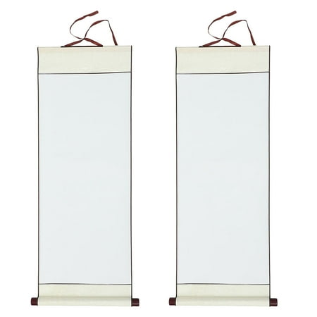 

2pcs Calligraphy Scroll Paper Painting Scroll Hanging Chinese Calligraphy Paper