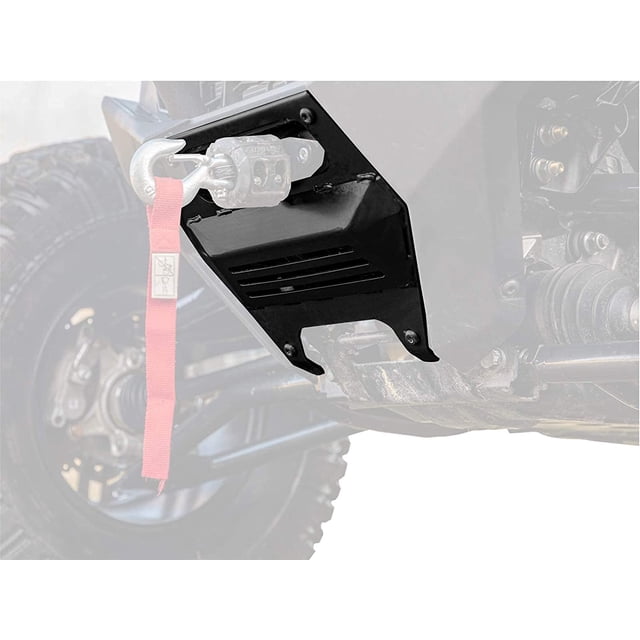 SuperATV Winch Mounting Plate For Polaris Ranger Midsize SP 570 (2022+) – Black
